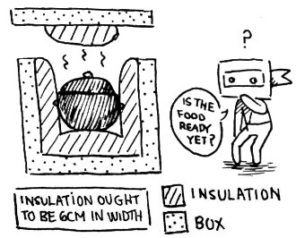an illustration of a haybox