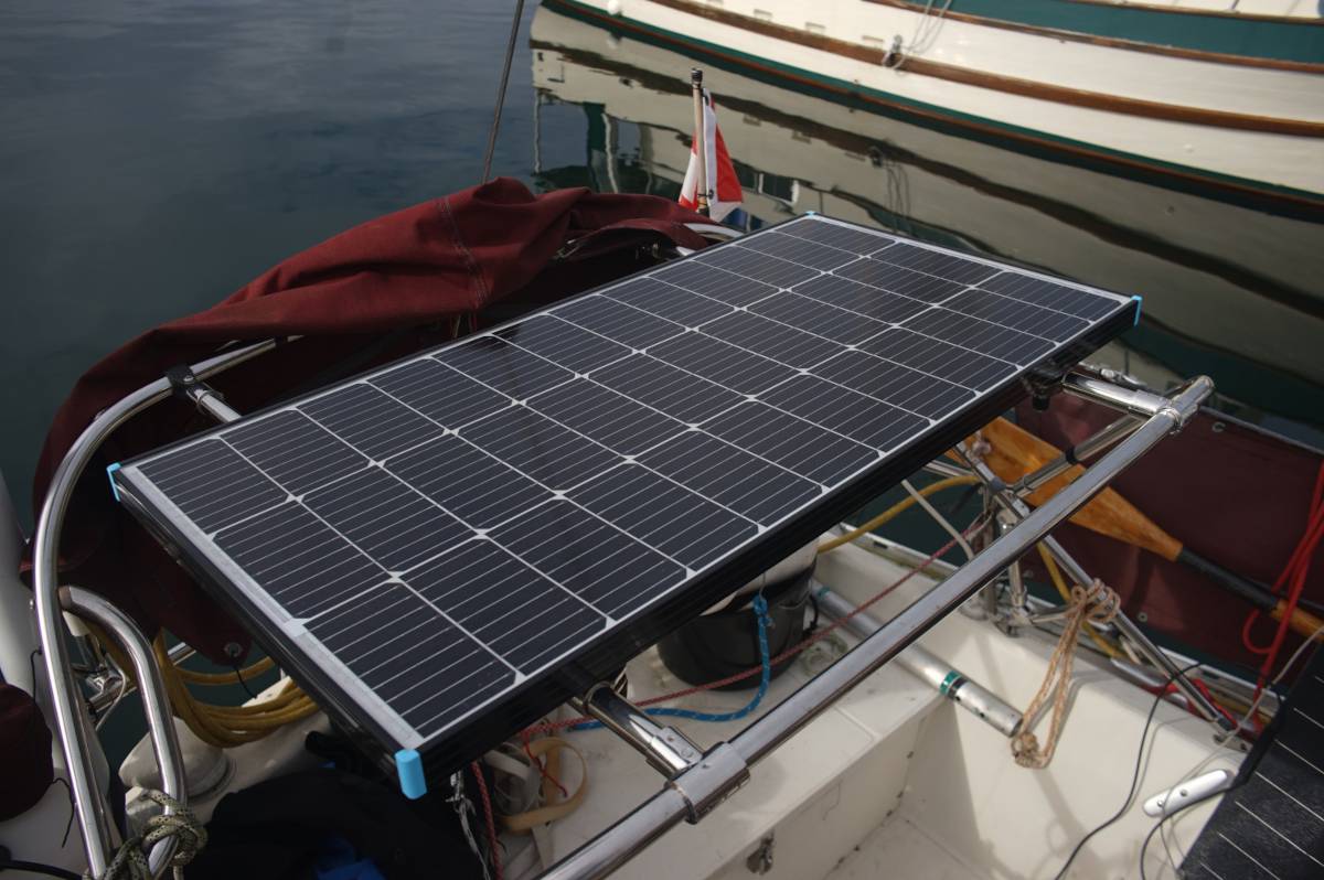 a monocrystalline solar panel