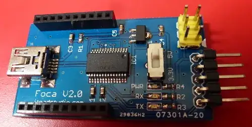FTDI board with header