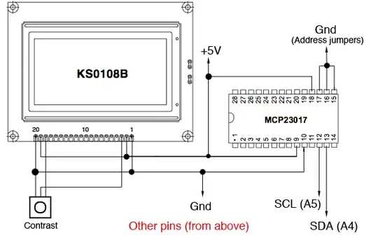 MCP23017 connected to Arduino