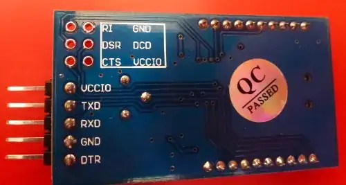 FTDI board back