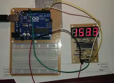 display board with counter