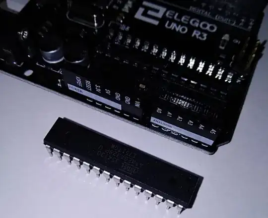 atmega328p-pu chip removed