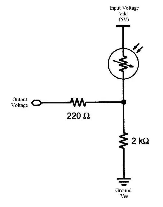 Photoresistor circuit diagram