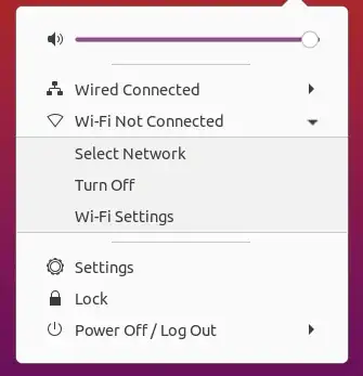 The wifi is not 'not connected'