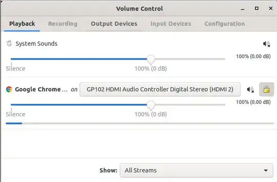 pavucontrol snapshot