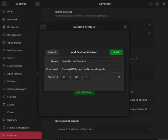 Add Terminal Shortcut