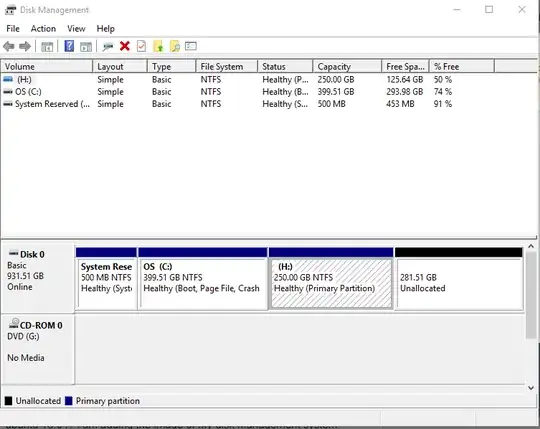 disk types and partition