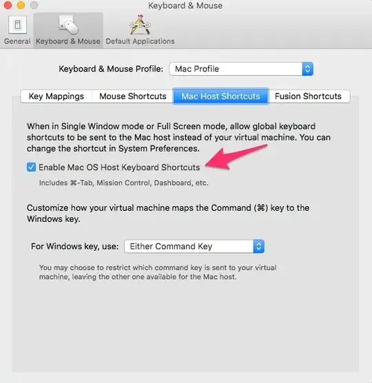 Picture of the menu screen