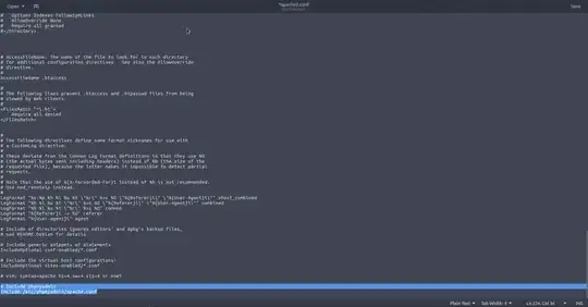 adding phpmyadmin to the Apache conf