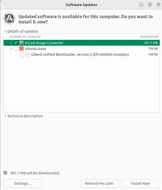 ubuntu upgrade item unselected