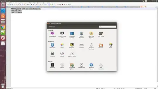 Screenshot showing System Settings with the Details option visible