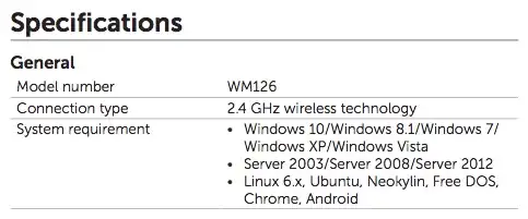 WM126 PDF System requirements