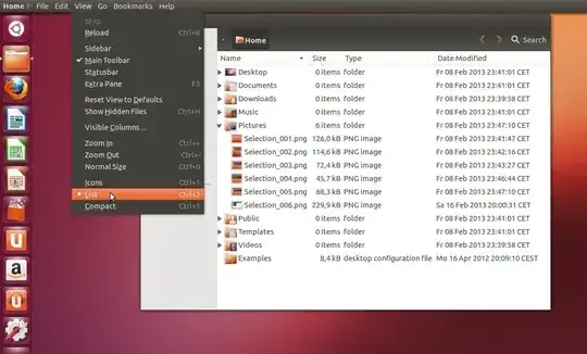 Screenshot of the Naulius View menu