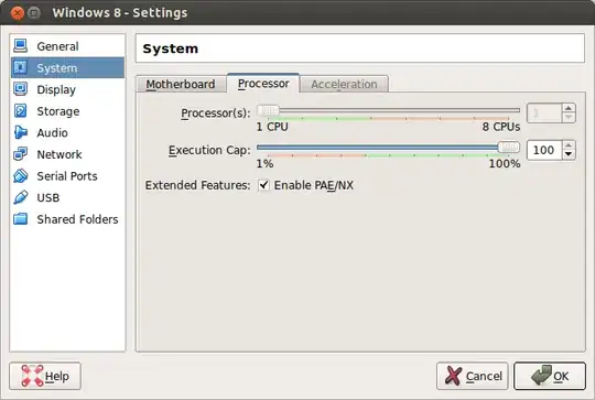 frozen accelerator tab