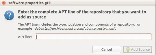 Software Sources add Apt line dialog box
