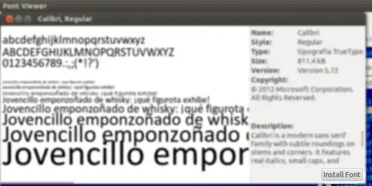 install font from Font Viewer