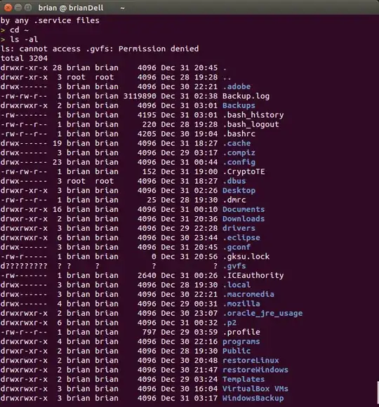 screenshot of ~ directory