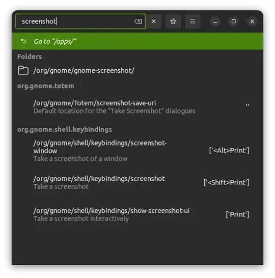 dconf-editor screenshot search
