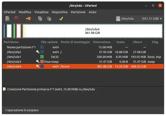 This is what GParted looks like