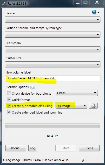 Rufus DD Image Option