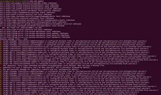 picture of sudo apt update