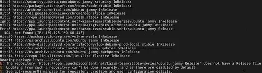 Image showing the error