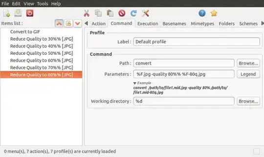 Nautilus Actions dialog