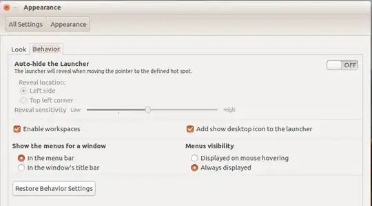 appearance window