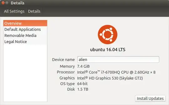 Settings Details Install