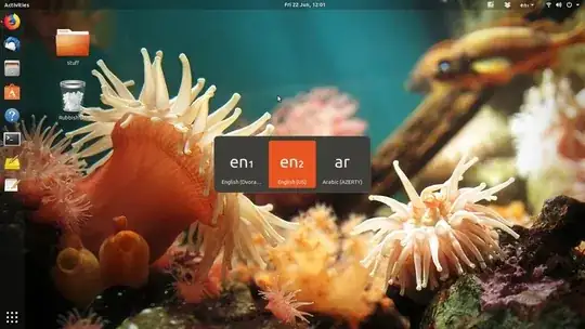 Screenshot of keyboard switcher dialog with en1, en2 and ar