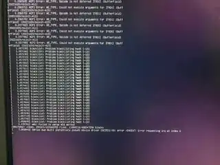 After that line, the font get extremely small