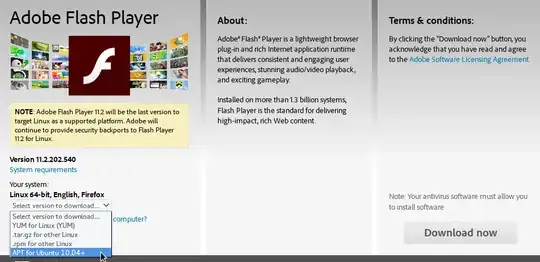 Flash player downloads page