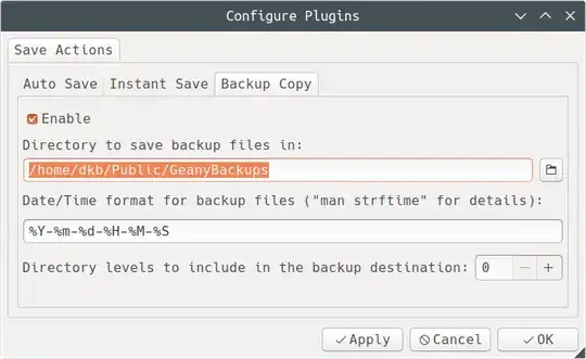 Geany allows timestamped backups