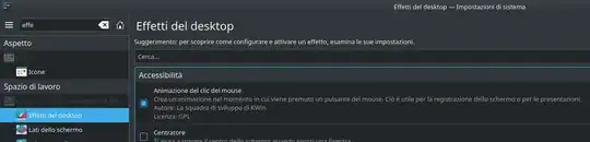 Desktop Effect settings, click animation effect