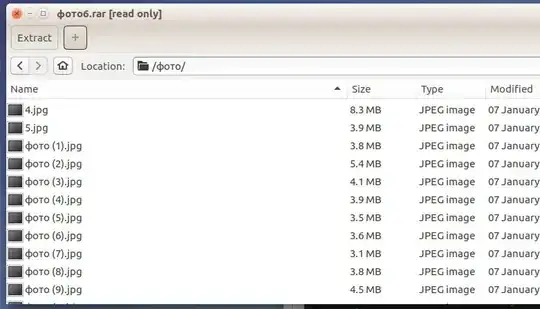 Rar archive with Cyrillic letters