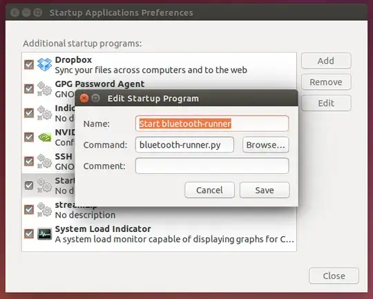 Add startup applications