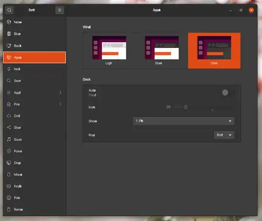 a screenshot of Settings