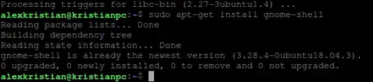 apt-get install output