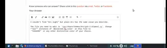 Darker blue in XFCE panel