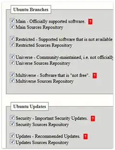 All Ubuntu Brances + Security & Updates