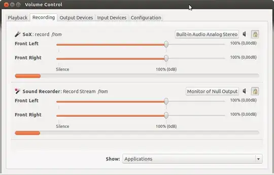 pavucontrol settings