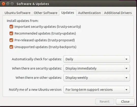 Software & Updates settings
