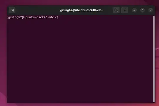 screenshot of ubuntu terminal