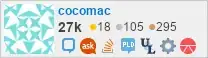 profile for cocomac on Stack Exchange, a network of free, community-driven Q&A sites