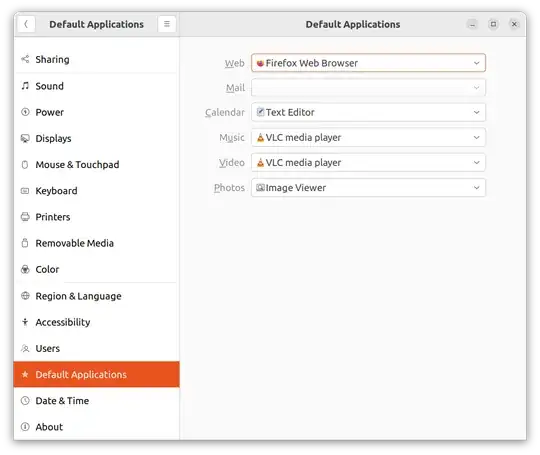 Default Applications
