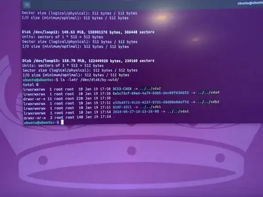 ls -latr /dev/disk/by-uuid/