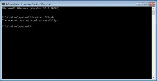 Command prompt FIXMBR