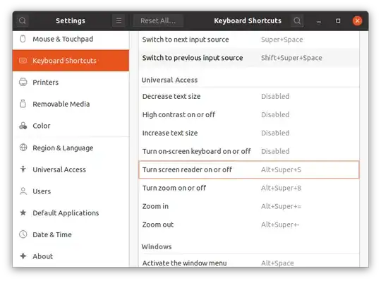Configure Keyboard Shortcut in Ubuntu 18.04+