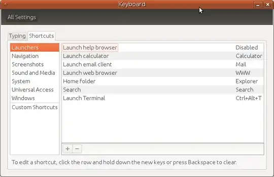 Keyboard Shortcuts Tab